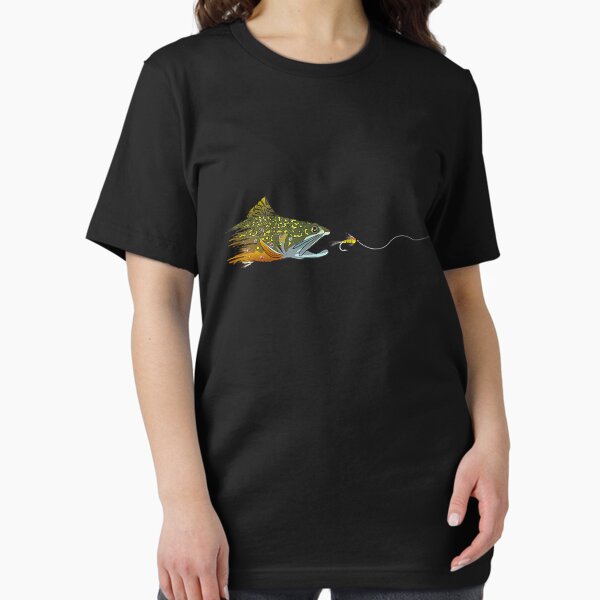 Vista previa del artículo con la obra «Pesca con mosca Trucha de arroyo Atado de moscas secas Pescador», diseñado y vendido por feliciastets.