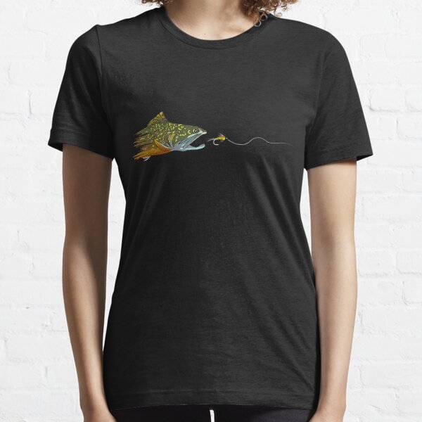 retro vintage fly fishing,gift for fly fishing lovers Essential T-Shirt  for Sale by Space Art