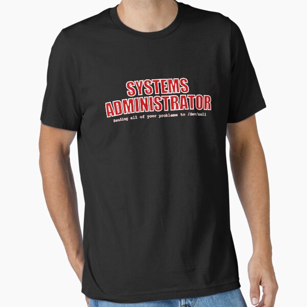 Item preview, Systems Administrator (Red) designed and sold by pcaffin.