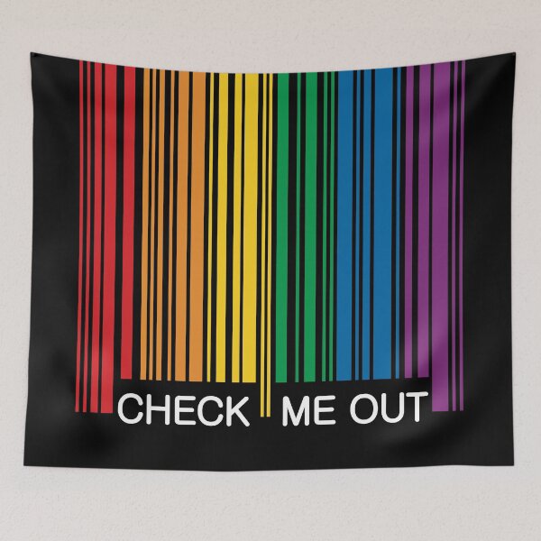 Item preview, Gay Pride Barcode Graphic designed and sold by iscaStudioArt.