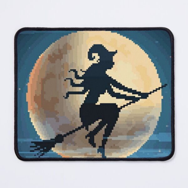 Item preview, Pixelated Flying Witch Girl designed and sold by HopeDetour.