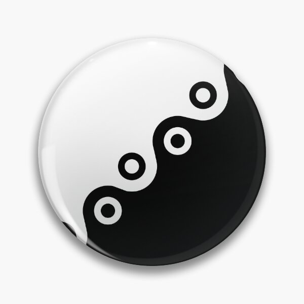 Item preview, Yin and Yang Black and White Symmetrical Asymmetry designed and sold by Shapes-Mania.