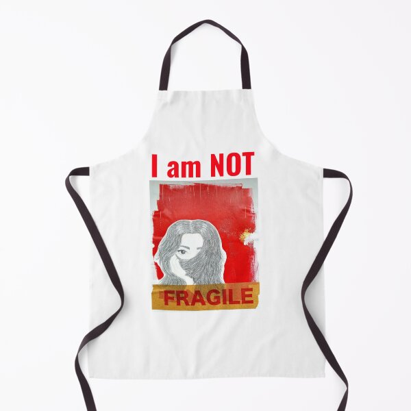 Item preview, "I am not fragile" - beautiful female face drawing by CoolCleverCute designed and sold by CoolCleverCute.
