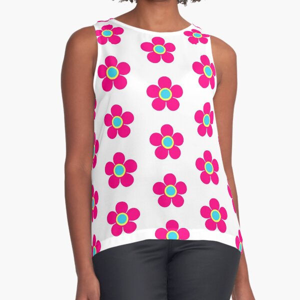 Morning Melodies Polka-Dot Tank Top- Pink & Off-White – The Pulse