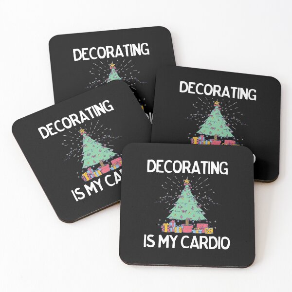 Item preview, Decorating Is My Cardio Funny Christmas Tree Decor designed and sold by ubacheri48.