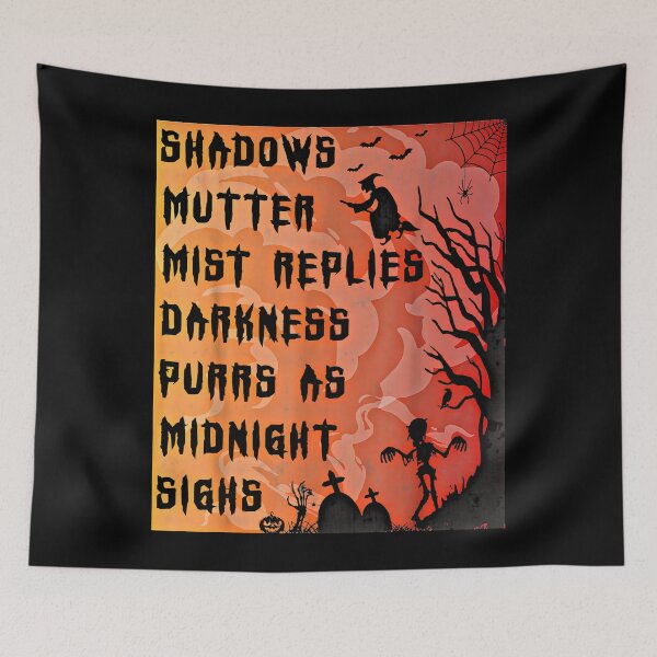 Item preview, Shadows mutter, mist replies, darkness purrs as midnight sighs designed and sold by cookoo68.