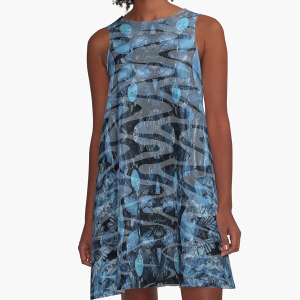 Winter Wonderland Pattern A-Line Dress