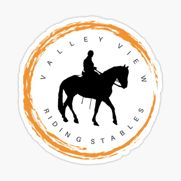 Valley View Riding Stable, Horse, Horse Love, Equestrian, Equine Sticker