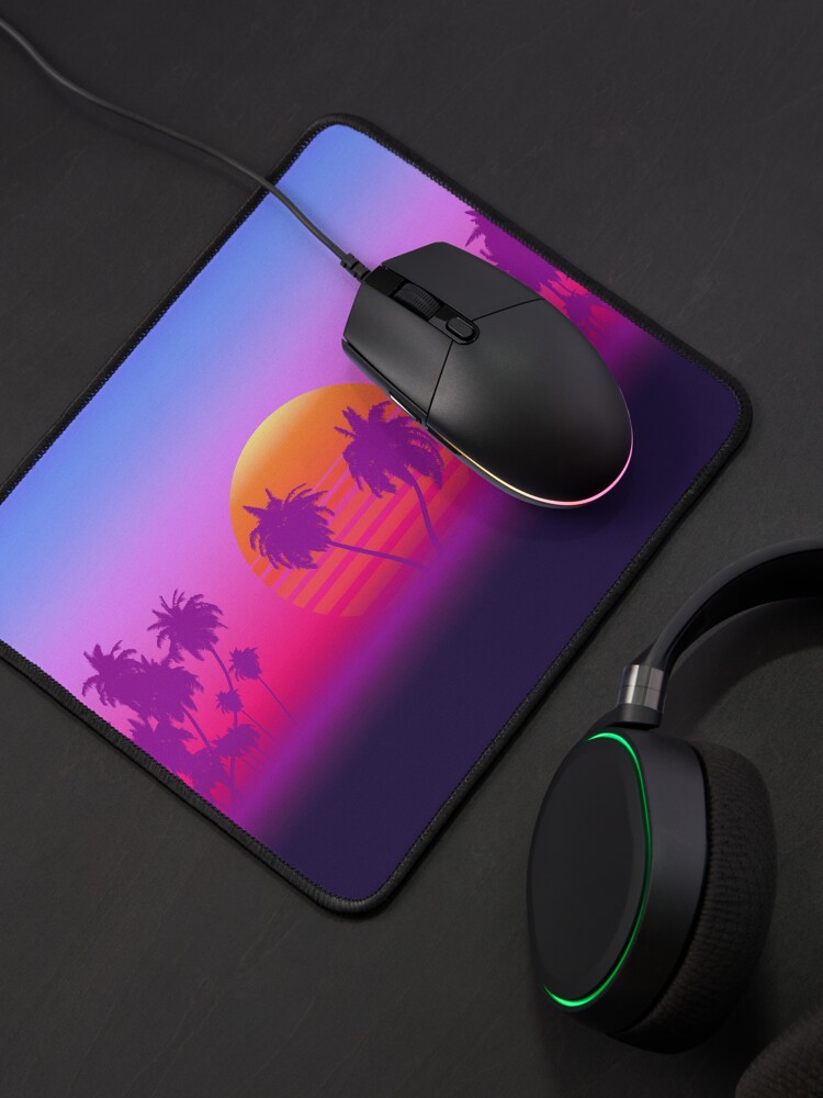 Alternate view of Palm Trees Sunset Mouse Pad