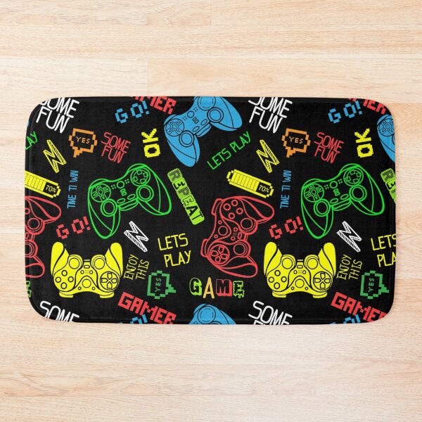 Item preview, seamless pattern in pixel game style designed and sold by Golden-place.
