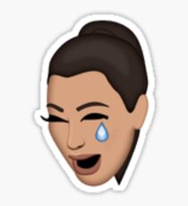 kim crying Sticker