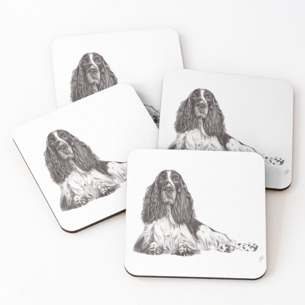 Item preview, Spaniel sitting proudly  designed and sold by Heidi-Fine-Art.