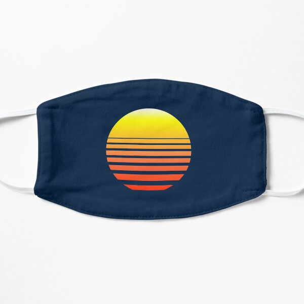 Synthwave Sunset Flat Mask