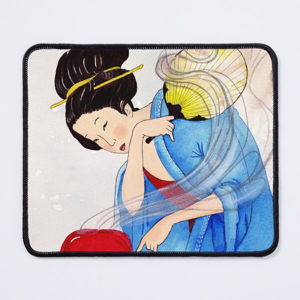 Mrs Hokusai Burns The Toast Mouse Pad