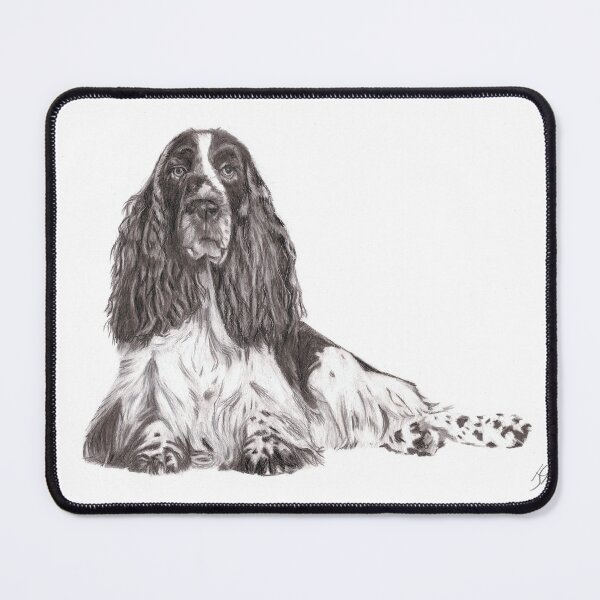Item preview, Spaniel sitting proudly  designed and sold by Heidi-Fine-Art.