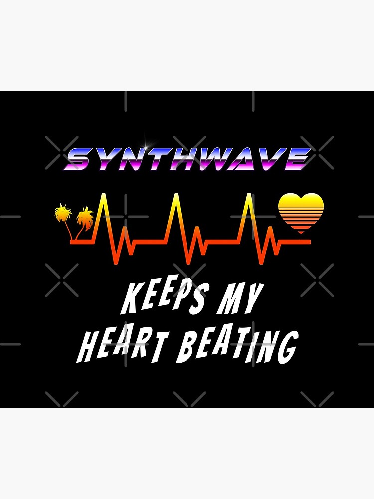 Synthwave keeps my heart beating by GaiaDC