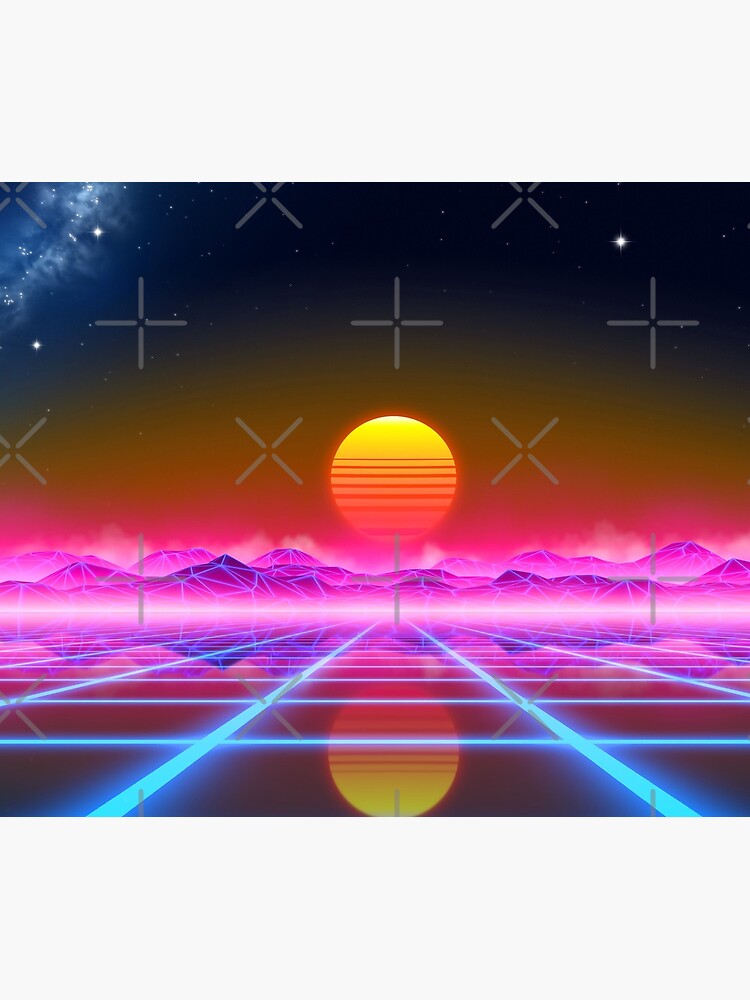 Synthwave landscape by GaiaDC