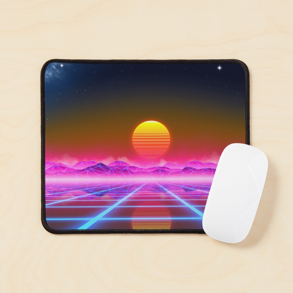 Synthwave landscape Mouse Pad