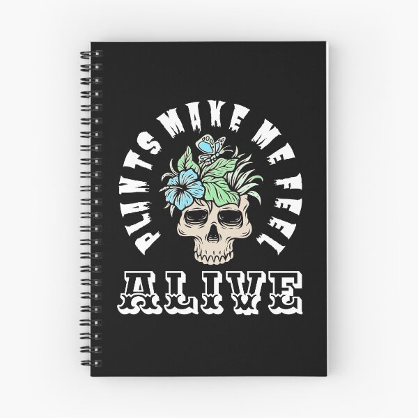 Item preview, Plants Make Me Feel Alive | Floral Skull | Halloweentee designed and sold by Design-Maniya.