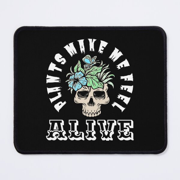 Item preview, Plants Make Me Feel Alive | Floral Skull | Halloweentee designed and sold by Design-Maniya.