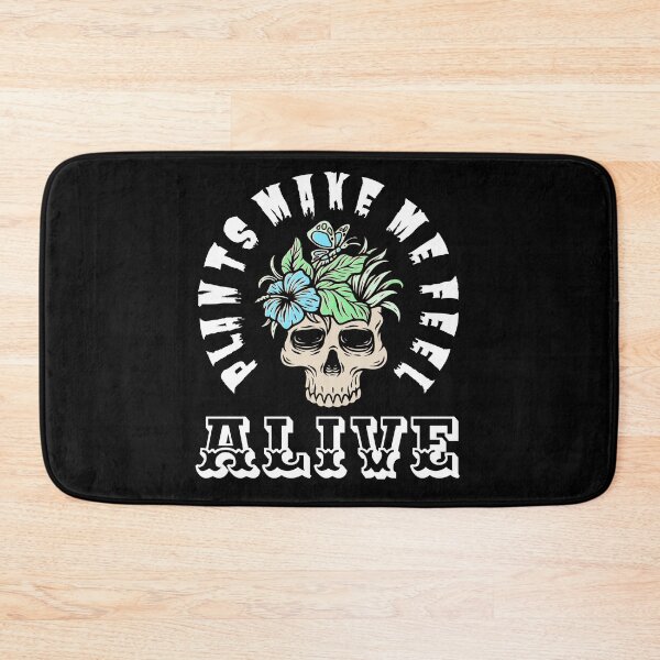 Item preview, Plants Make Me Feel Alive | Floral Skull | Halloweentee designed and sold by Design-Maniya.
