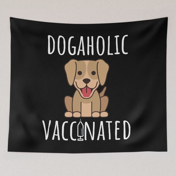Artikelvorschau, Dogaholic geimpft entworfen und verkauft von Color-Sparkle.