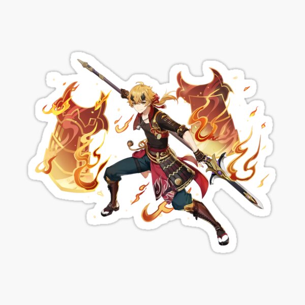 Item preview, Genshin Impact Thoma (Tohma) Splash Sticker designed and sold by pokeenix.