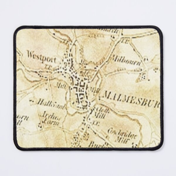 Item preview, sepia map of malmesbury designed and sold by nigejohn.