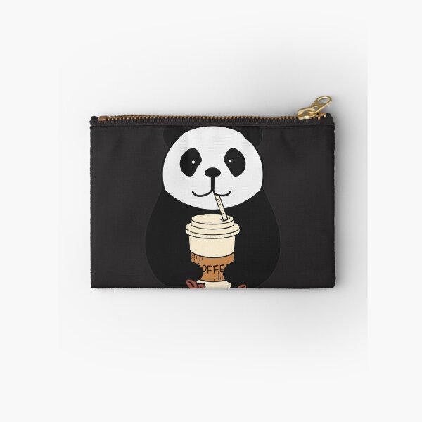 Item preview, Panda Drinks Coffee (Black) designed and sold by Artbysaeme.