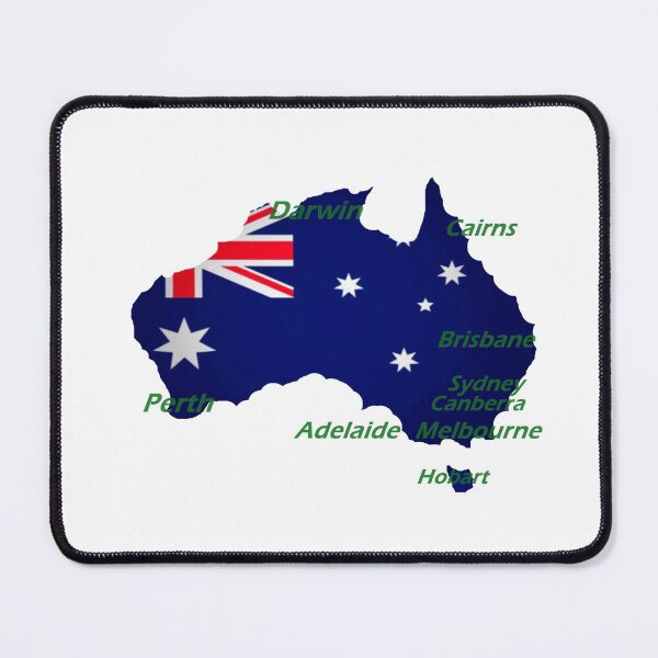 Item preview, australia flag map designed and sold by nigejohn.