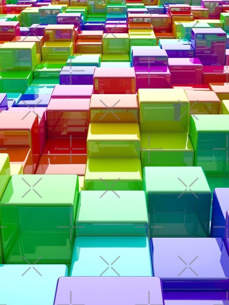 Rainbow Cubes by GaiaDC