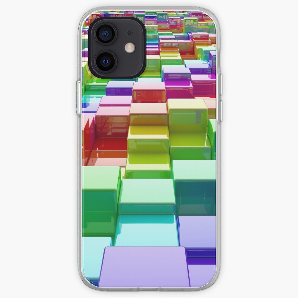 Rainbow Cubes iPhone Case
