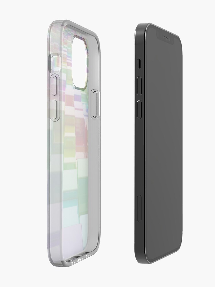 Alternate view of Rainbow Cubes iPhone Case