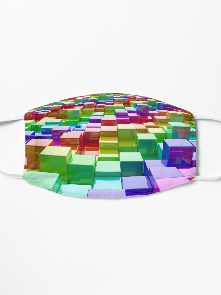 Alternate view of Rainbow Cubes Mask