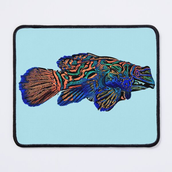 Item preview, Black Alternate Design of a Mandarinfish designed and sold by designsasstultd.