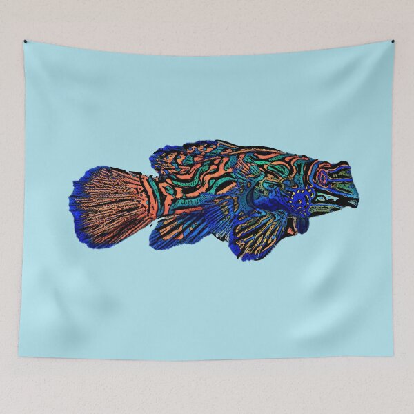 Item preview, Black Alternate Design of a Mandarinfish designed and sold by designsasstultd.
