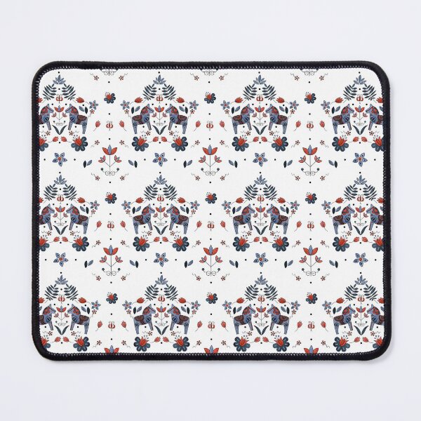 Item preview, Scandinavian Folklore Dala Horse Pattern designed and sold by LotusArtStudio.