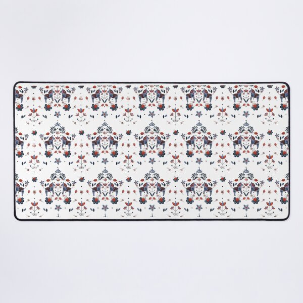Item preview, Scandinavian Folklore Dala Horse Pattern designed and sold by LotusArtStudio.