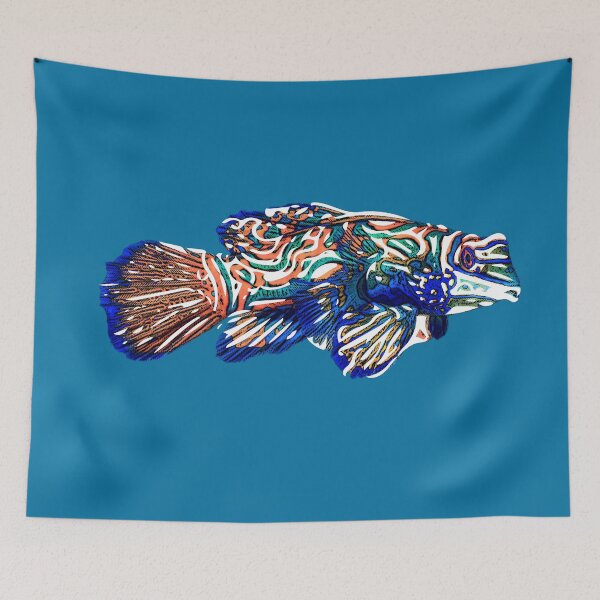 Item preview, White Alternate Design of a Mandarinfish designed and sold by designsasstultd.