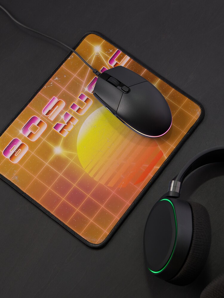 Alternate view of 80s music vinyl disk album Mouse Pad