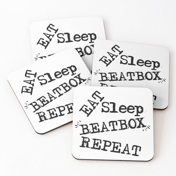 Item preview, Eat Sleep Beatbox Repeat (Black) designed and sold by superdumb70.