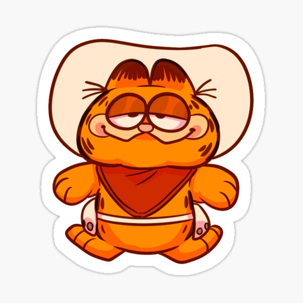 cowboy garfield plush