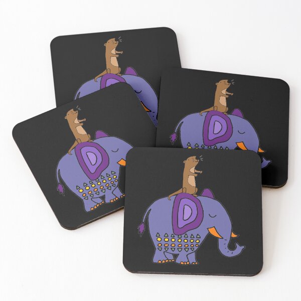 Item preview, Funny Sea Otter Riding Elephant Cartoon designed and sold by Nature's Fancy.