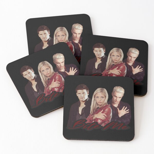 Item preview, Buffy, Spike, Angel Bite Me Vintage Look designed and sold by CharXena.