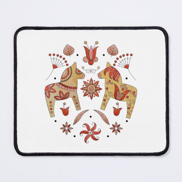 Item preview, Scandinavian Folklore Dala Horses designed and sold by LotusArtStudio.