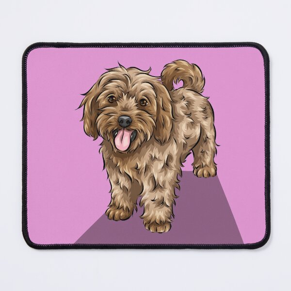 Item preview, Cute Cavapoo | Cute Dog Art | Pink Background designed and sold by shirinsart.