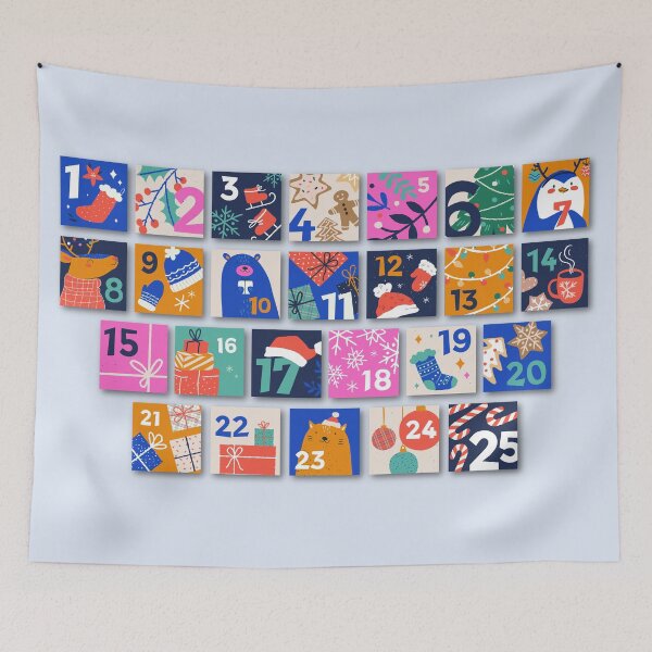 Item preview, Scandi Christmas Advent Calendar designed and sold by TamGustam.