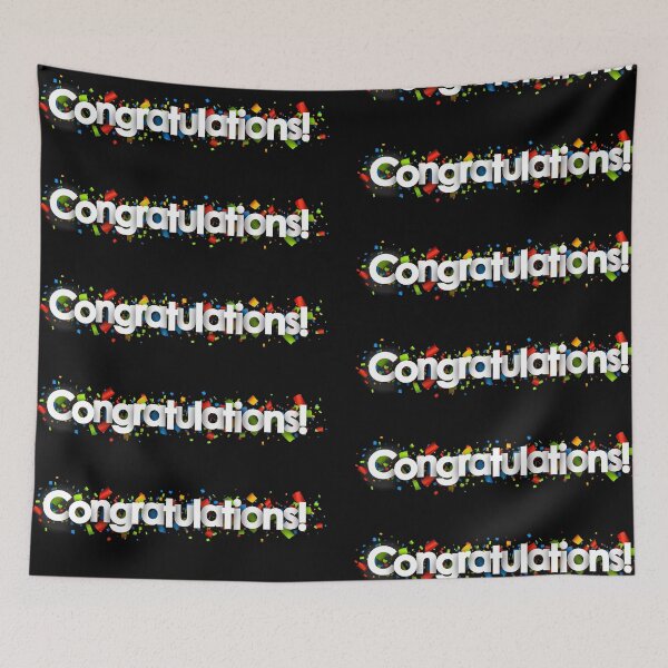 Item preview, Colorful Congrats designed and sold by AhmedXhah.