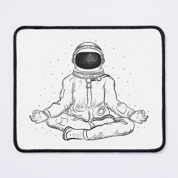Item preview, Meditating astronaut, meditation, yoga designed and sold by AllkindofShirts.