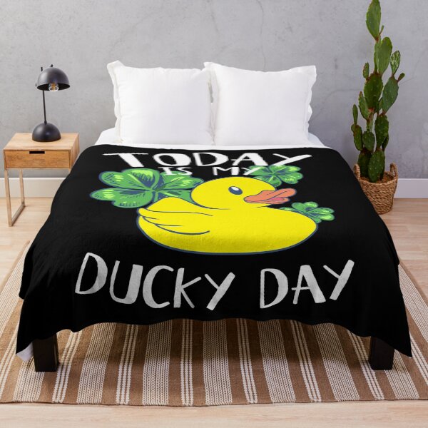 Item preview, Today is My Ducky Lucky Day Clover - Rubber Duck Birthday designed and sold by onicon.